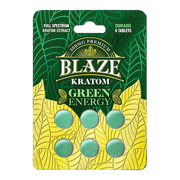 Blaze Kratom Green Energy Tablets