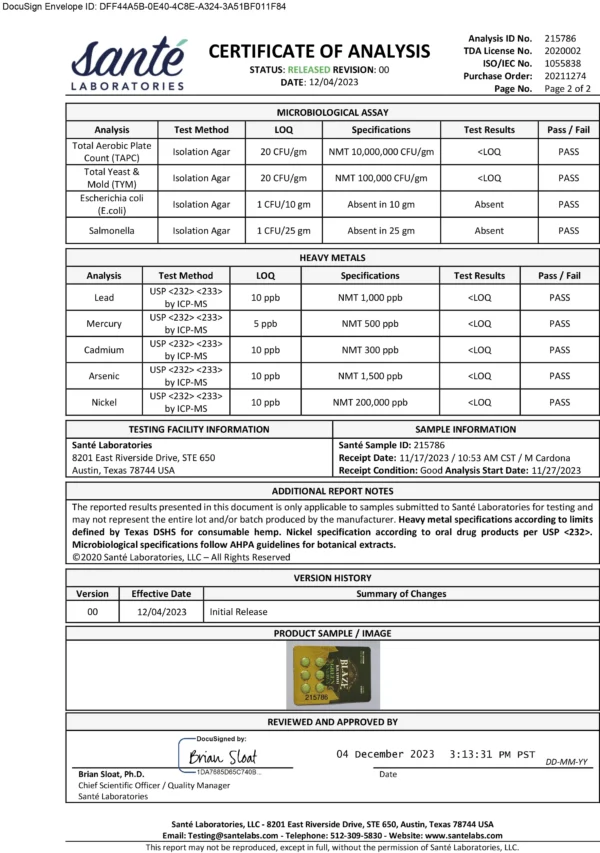 Blaze Kratom Green Energy Tablets - Image 3