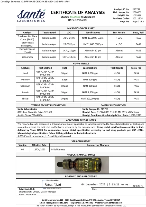Blaze Kratom Green Energy Tincture - Image 3