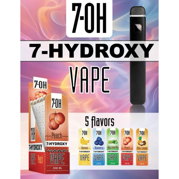 7-OH Kratom<br />7-Hydroxymitragynine Alkaloids - Vape