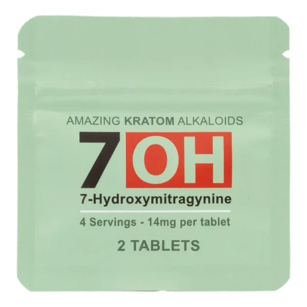 7-OH Kratom<br />7-Hydroxymitragynine Alkaloids - 2 Tablets
